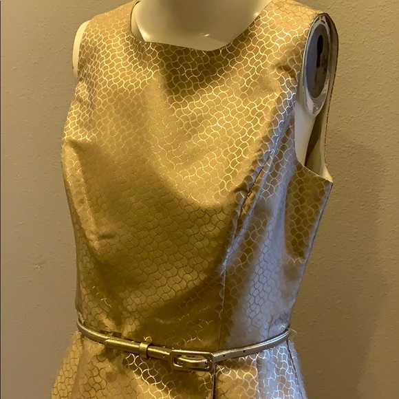 Stunning Gold Eliza J Dress - Picture 3 of 6